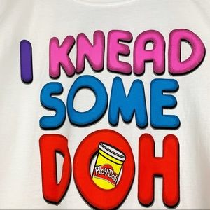 Plus Size White Playdoh Funny Graphic Tee Size 1X